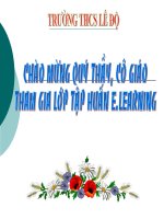 LAM BAI GIANG E- LEARNING