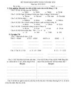 de kiem tra toan cuoi nam lop 3