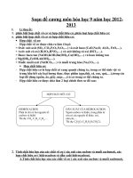 soan thi mon hoa hoc 9 nam hoc 2012-2013