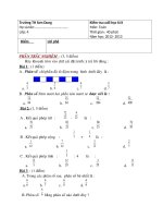 De KT cuoi ki II lop 4-NH 2012-2013