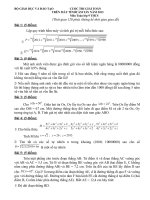 Lời giải chi tiết cho máy tính loại Casio kỳ thi năm 2013