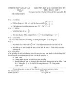 ĐỀ THI HỌC KÌ II NĂM 2012-2013