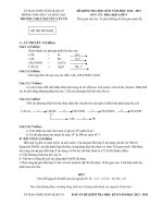 Đề thi đề nghị HKII tham khảo Hóa 9