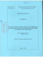 ứng dụng phương pháp cảm ứng từ và minh giải bản đồ dị thường hàng không denta ta để nghiên cứu đới đứt gãy sông hồng