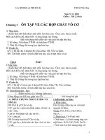 Giáo án bồi dưỡng học sinh giỏi và phụ đạo học sinh yếu kém hóa 9