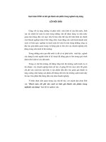 Chuyên đề hạch toán chi phí sản xuất và tính giá thành sản phẩm trong nghành xây dựng