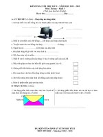 ĐỀ THI  HK2 TIN LỚP 3 (12-13)