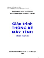 giáo trinh thống kê máy tính