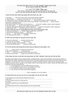 Đề thi vào lớp 10 môn Anh