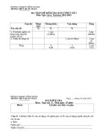 Bài 15 phút số 2 (Văn 6)