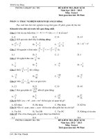 Đề thi HK2 huyện Ba Tri NH 2012-2013