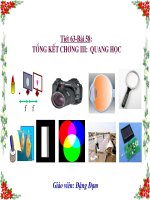 vật lý 9 bài tổng kết chương III