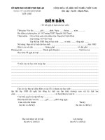 BIÊN BẢN ĐỀ NGHỊ KỶ LUẬT HỌC SINH