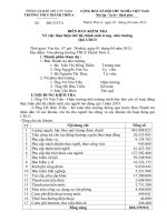 Biên bản kiểm tra tài chính trường học