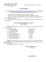 QĐ CÔNG NHẬN BCH LIÊN ĐỘI