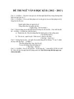 đề thi ngữ văn 8 học kì II ( 2012 - 2013 )