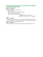 Đề thi TV Trần Đại Nghĩa