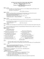 ĐỀ VÀ ĐÁP ÁN THI VÀO LỚP 10 THÀNH PHỐ ĐÀ NẴNG