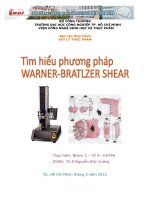 Tìm hiểu phương pháp Warner-Bratzler Shear