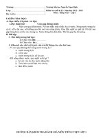 de thi cuoi kì 2 tiêng Việt lop 1