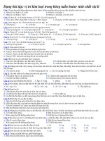 phân dạng bài tập hóa học