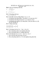 Đề Kiểm Tra Hết học kì II lớp 10