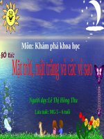 kham pha mat troi mat trang va cac vi sao