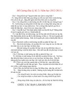 Đề cương địa ly lớp 6