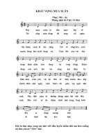 bản nhạc bài khát vọng mùa xuan Mô-da