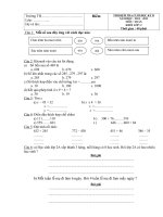 DE THI CUOI NAM LOP 5 DU MON VA DAP AN