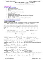 Đề cương ôn thi toán 7 học kì 2