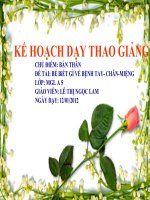BÉ BIẾT GÌ VỀ BỆNH TAY-CHÂN-MIỆNG