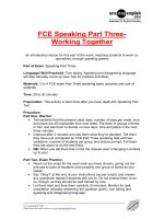 FCE Speaking Part Three-Working Together.