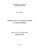 giới hạn thuận và giới hạn nghịch của một họ môđun