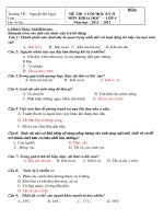 Đề KH;LS-ĐL cuối năm có đáp án