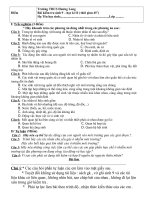 Đề KT sinh 9 kì II có đáp án