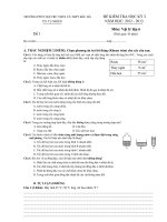 Đề đáp án kiểm tra HK2 Ly 6