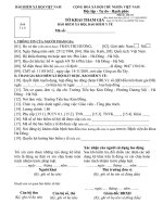 Mẫu khai bảo hiểm xã hội Việt Nam