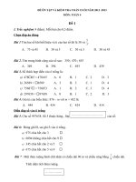 Đề KT cuối năm toán 4