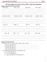 Tổng hợp đề cương ôn thi CK2 lop 4