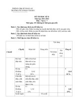 Thi Ki 2 Ma Trận 100% tự luận