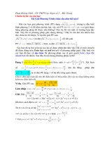 Phương pháp giải phương trình vô tỉ độc đáo