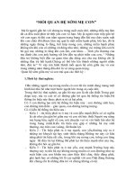 mối quan hệ sớm mẹ con