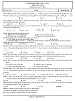 Đề thi vật lý 10 học kỳ II