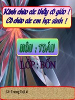 quy đồng mẫu số các phân số