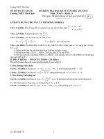 8 de on thi HKII mon toan k11 nam 2012-2013