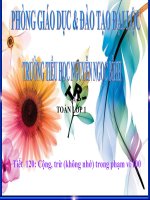 Cộng trừ trong phạm vi 100