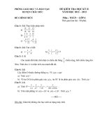 Kiểm tra học kỳ II toán 6,7,8,9