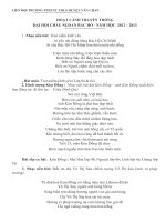 Hoạt cảnh truyền thống Đại hội CNBH ( ĐH Liên đội)