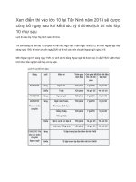 Tham khảo lịch thi vào lớp 10 tại Tây Ninh năm 2013